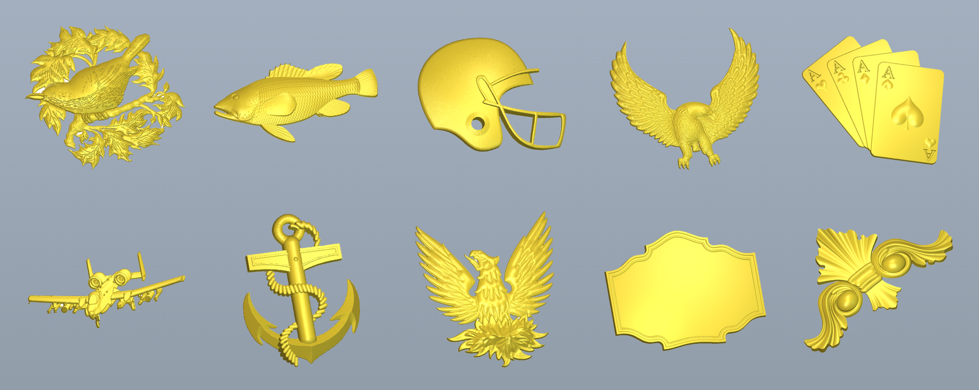 Carveco Maker's Relief Clipart Library