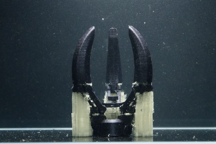 GIF showing Soluble support