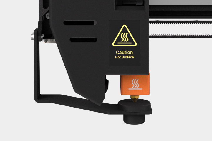 close-up of Snapmaker&nbsp;J1s's nozzle wiper