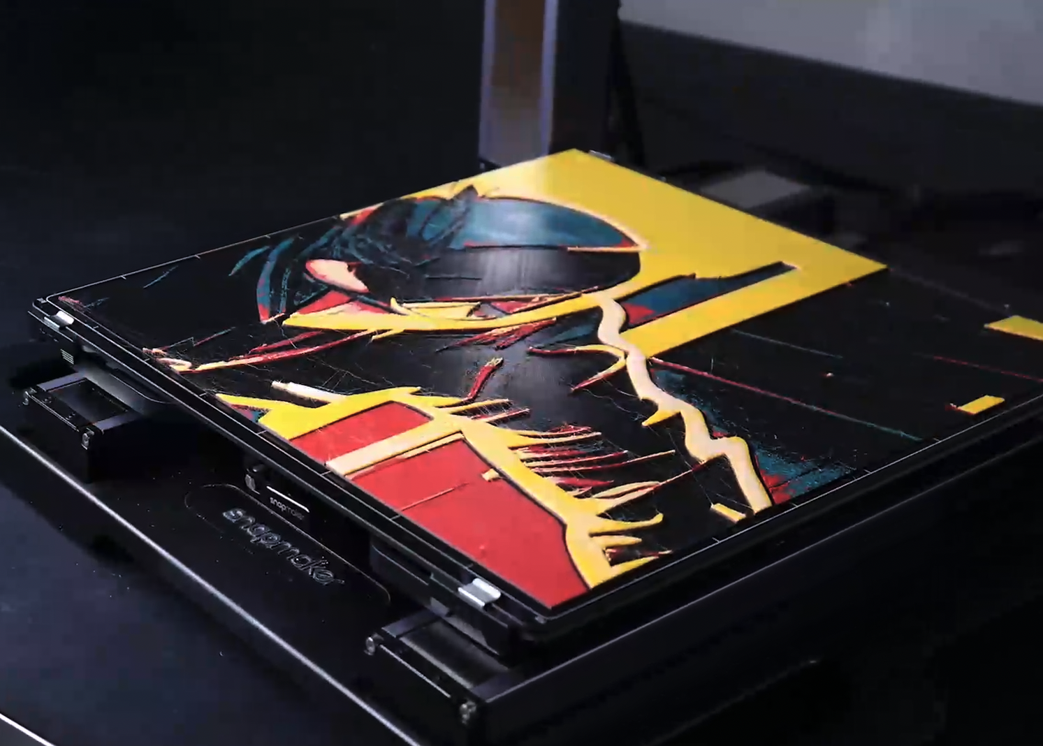 close-up of the final work