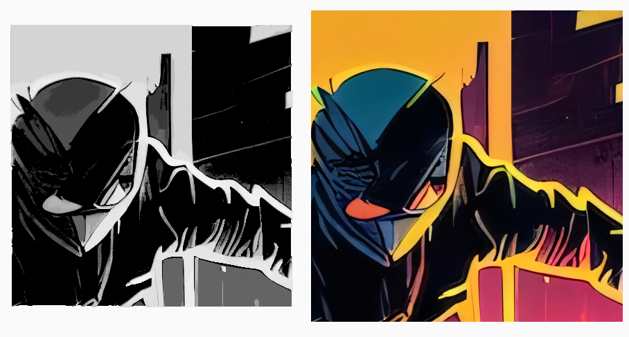 relief preview (on the right) will be displayed next to the imported image (left).