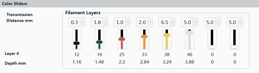 Tweak the visual effect of the relief with the color sliders.