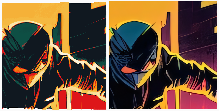 Tweak the visual effect of the relief with the color sliders.