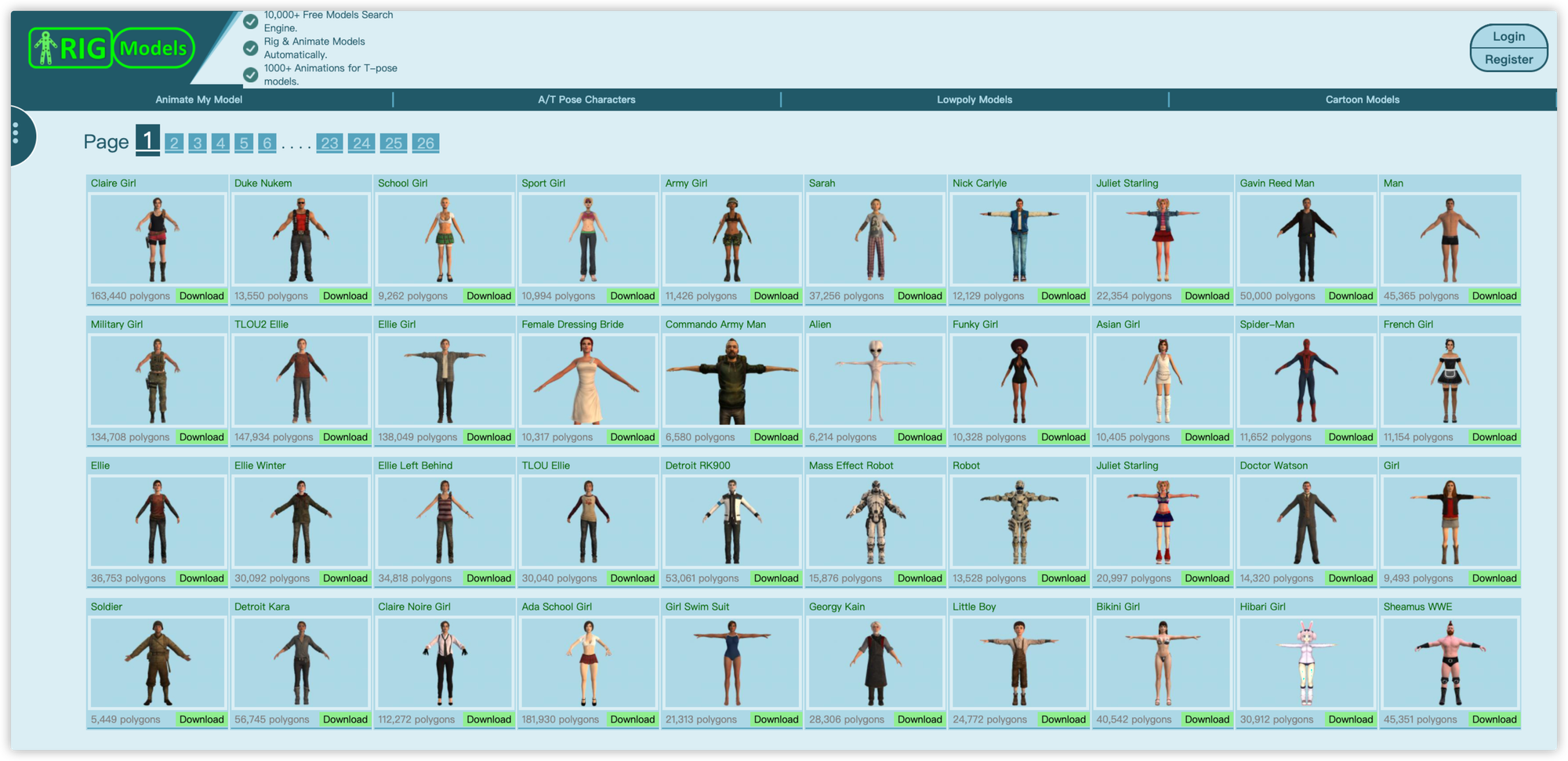 screenshot of MyMiniFactory