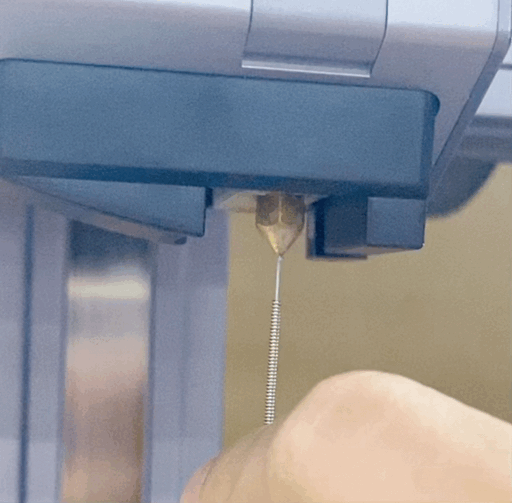 If the nozzle is clogged internally, start by heating the nozzle, then unload the filament. Next, carefully insert a thin needle, wire, or guitar string — ensuring it's narrower than the nozzle — to clear the blockage.