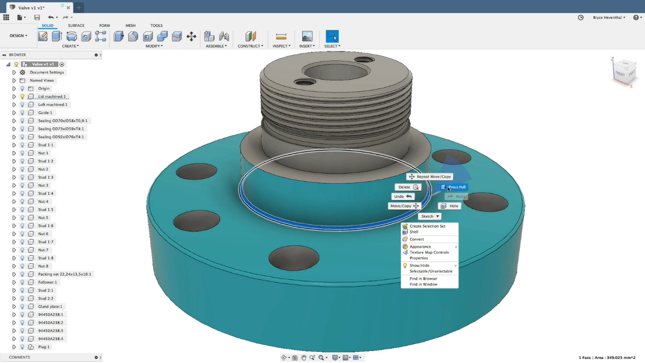 Fusion 360 interface