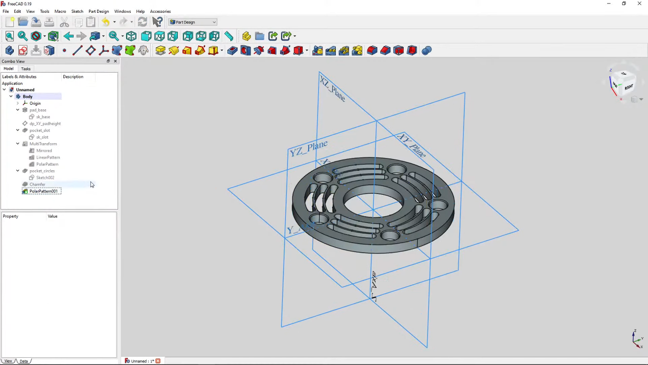 FreeCAD interface
