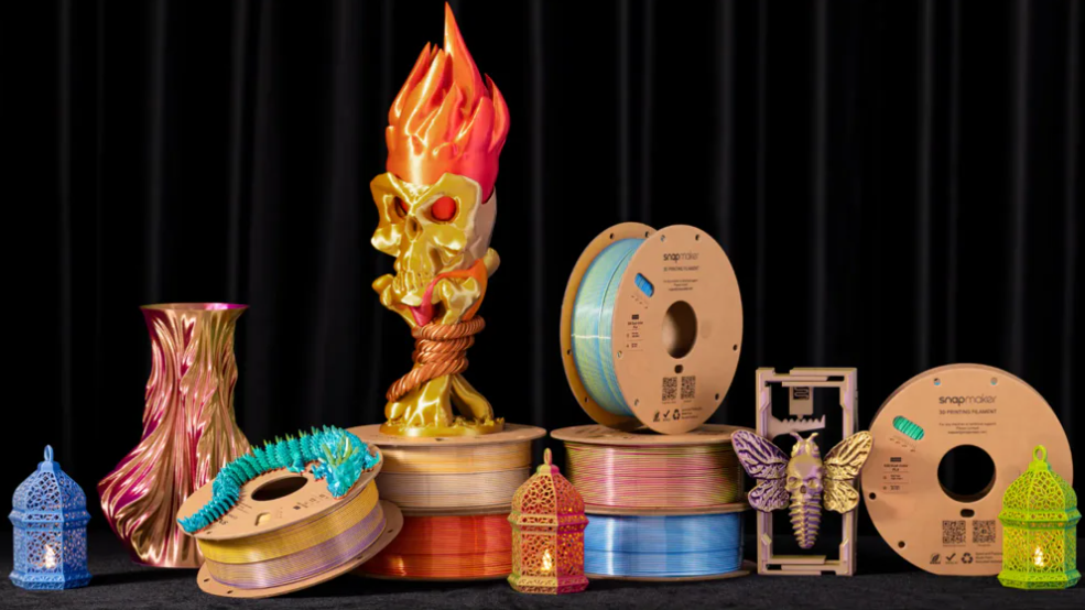 Silk Dual-Color PLA showcase.