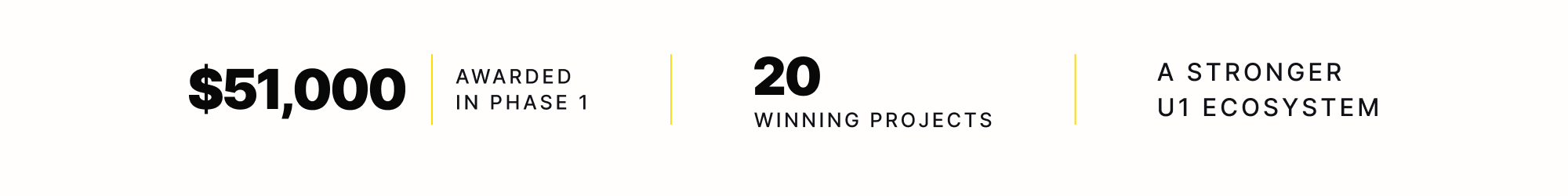 $51,000 awarded in Phase 1 across 20 winning projects