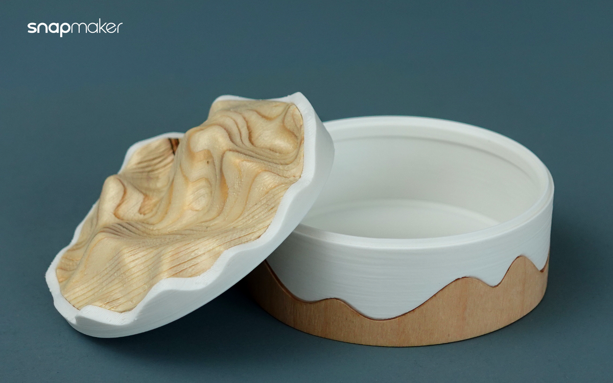 How to make a box that utilizes all three functions of a Snapmaker 3-in-1 3D printer?