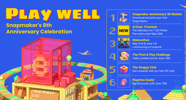 8th Anniversary: Play Well Makerathon, Artisan Premium Launch & More!