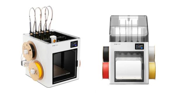 Snapmaker U1 3D printer with multi-filament system, designed to prevent air printing issues.