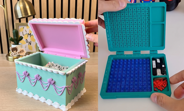 3D Printed Hinge Designs: Cake Box and Battleship Game