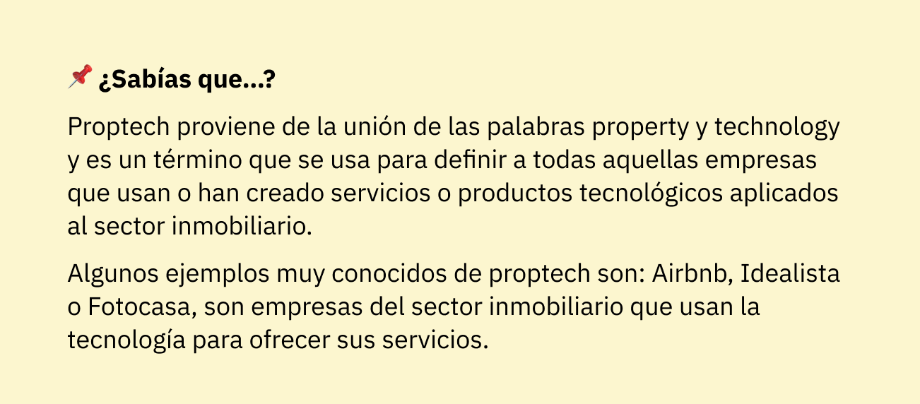 Definición y ejemplos de Proptech