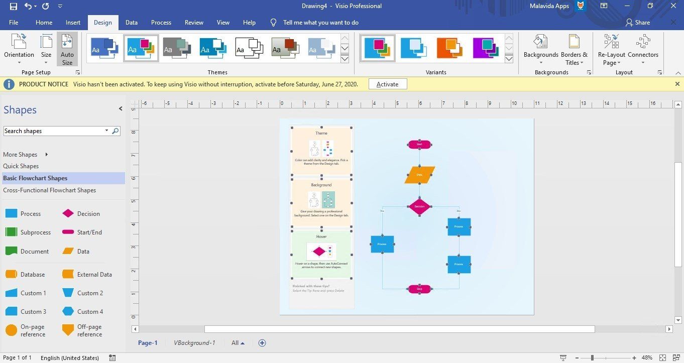 visio microsoft ejemplo