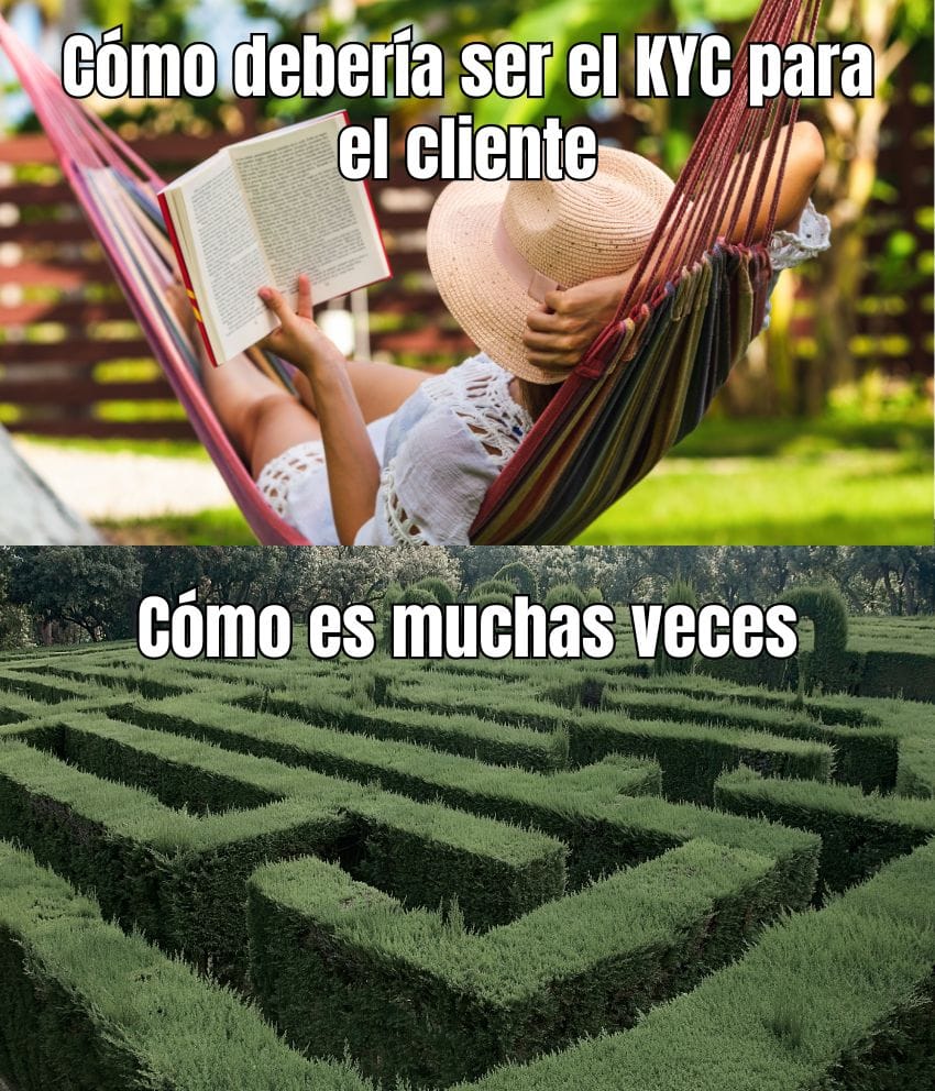 Cómo el cliente percibe el KYC (meme)