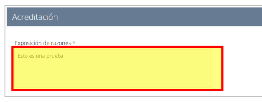 Captura 4: guía para solicitar el acceso al RCTIR