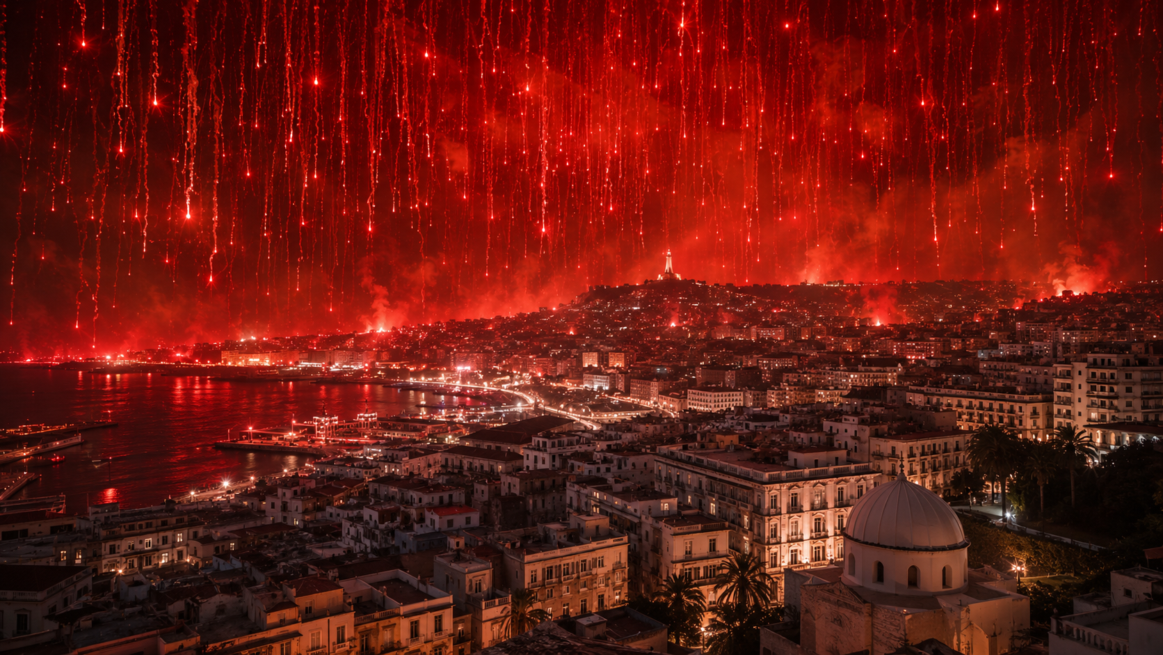 Algiers lights up red as MC Alger fans celebrate 10th league title