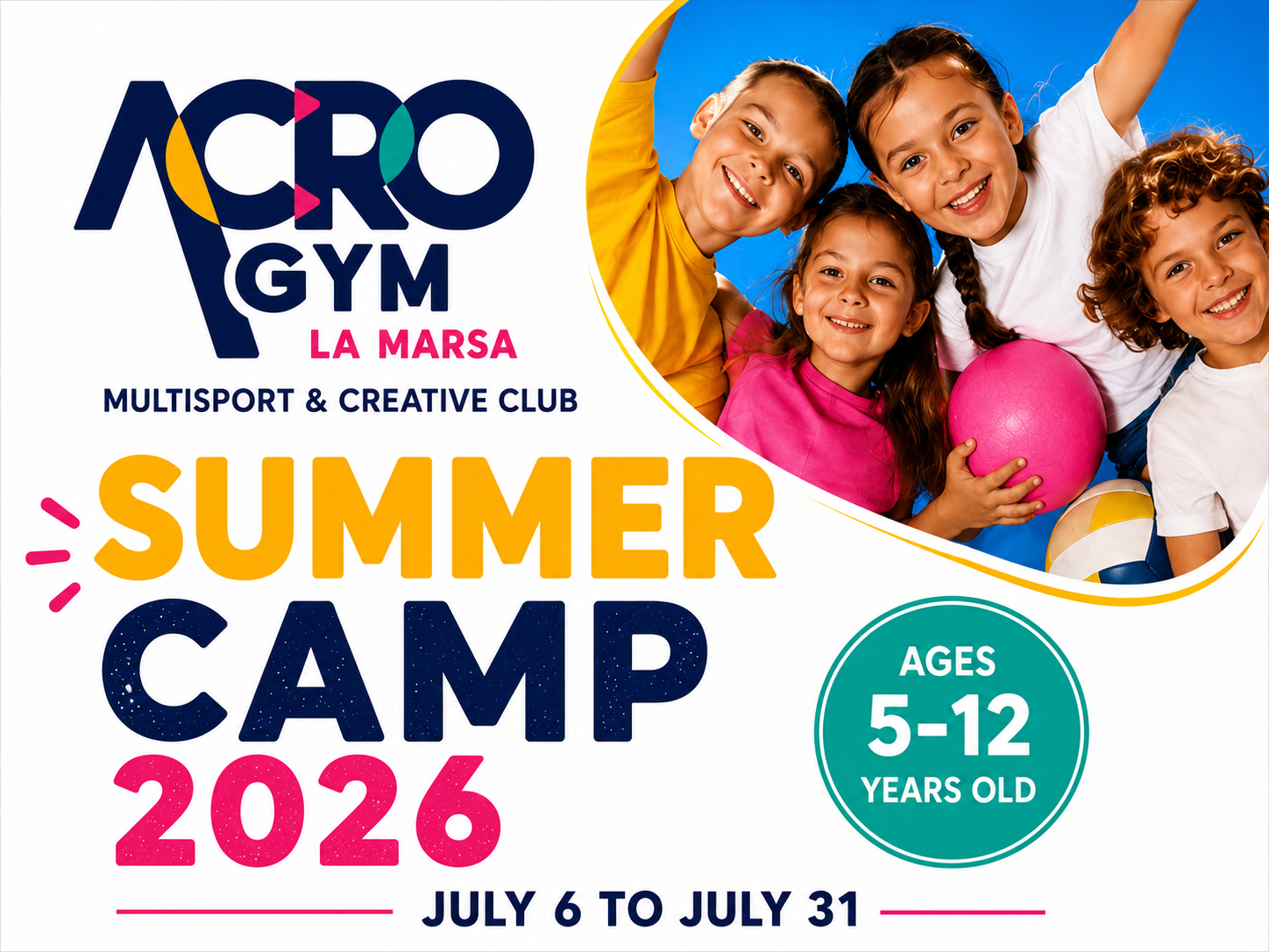 Acro Gym La Marsa opens registration for July summer camp in Gammarth