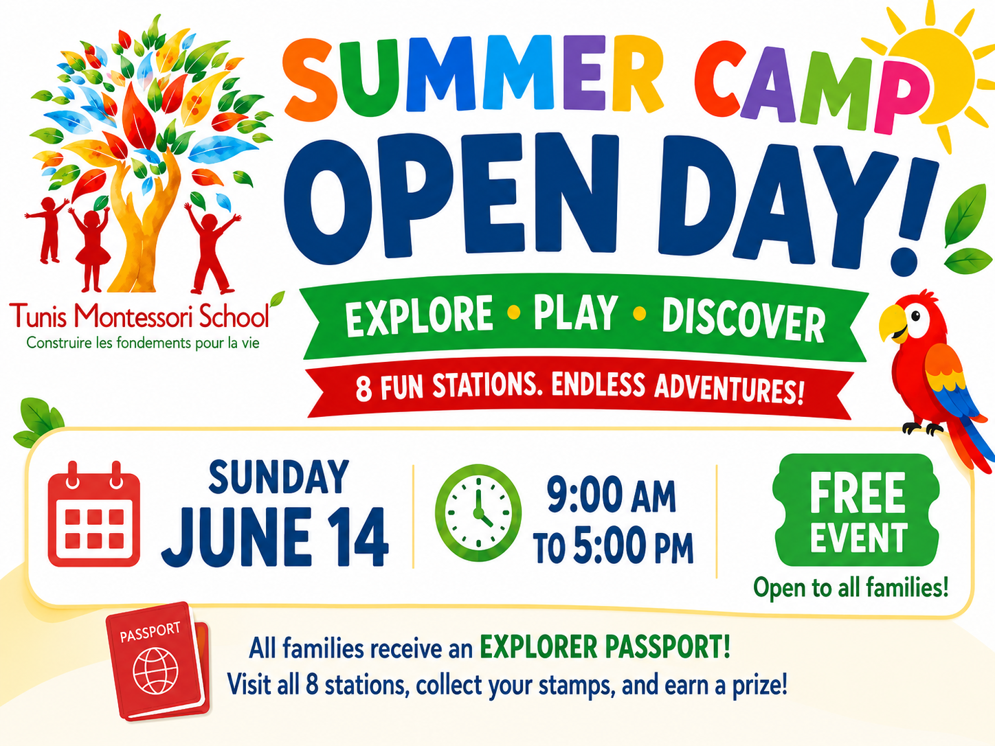 Tunis Montessori School to hold free summer camp open day in June
