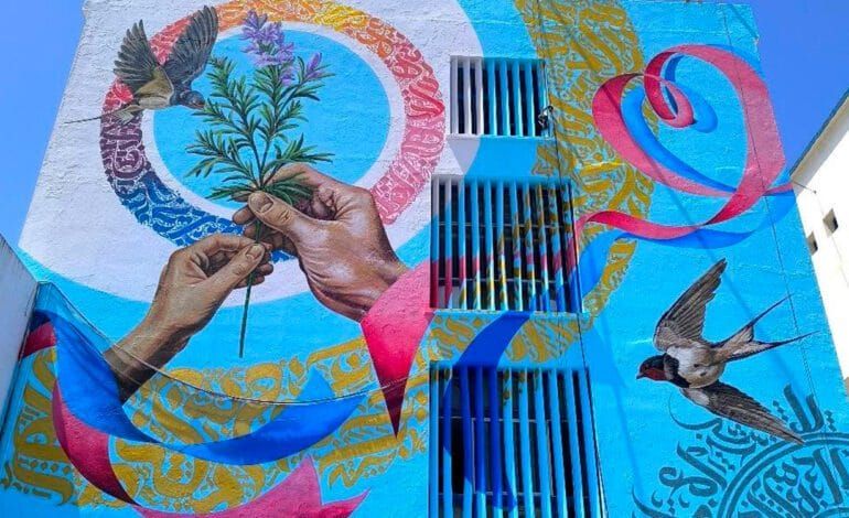 New mural at Salah Azaïez Institute turns care into public art