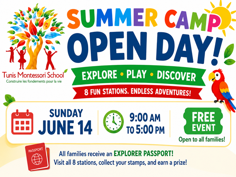 Tunis Montessori School to hold free summer camp open day in June