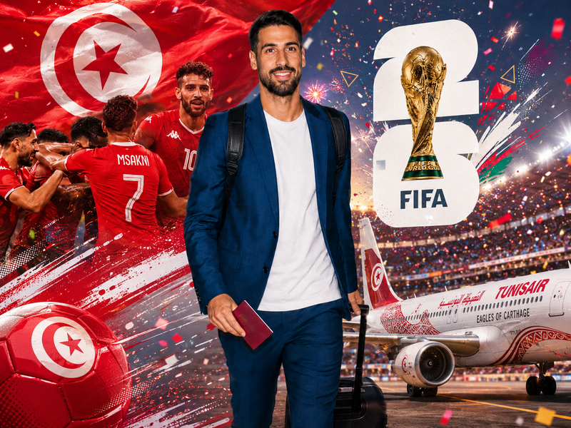 Tunisian national team arrives in Monterrey as Khedira passport photo fuels debate
