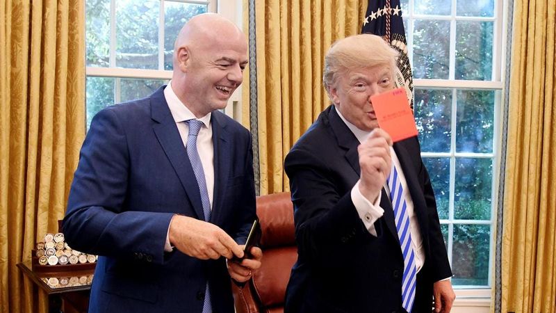 Trump calls FIFA's Infantino over Balogun red card as disciplinary body clears US striker to face Belgium
