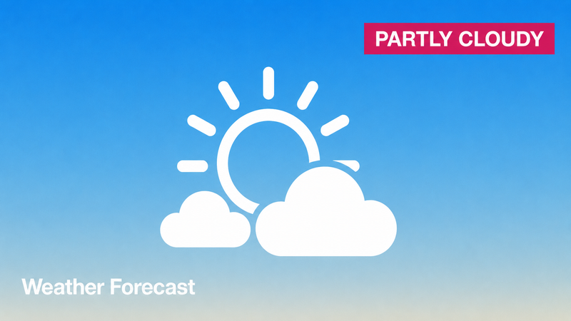 Weather forecast for Friday 03 July: partly cloudy in the north with a warm, settled interior