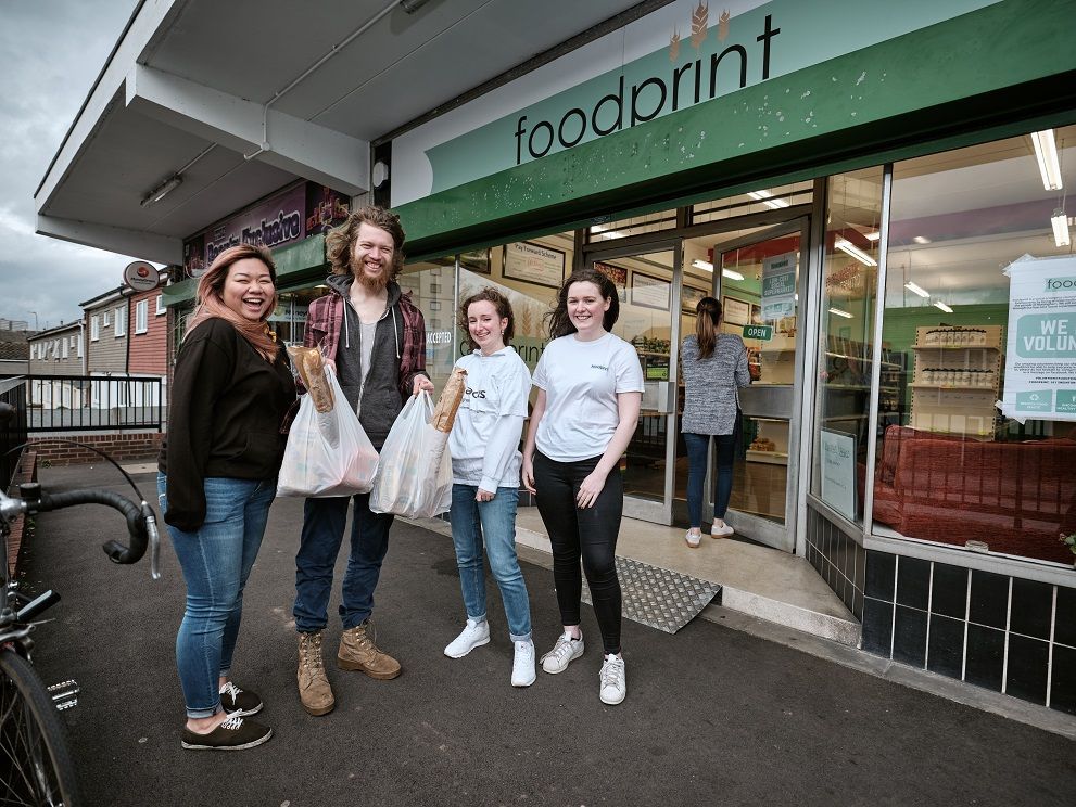 Students picking up the pieces