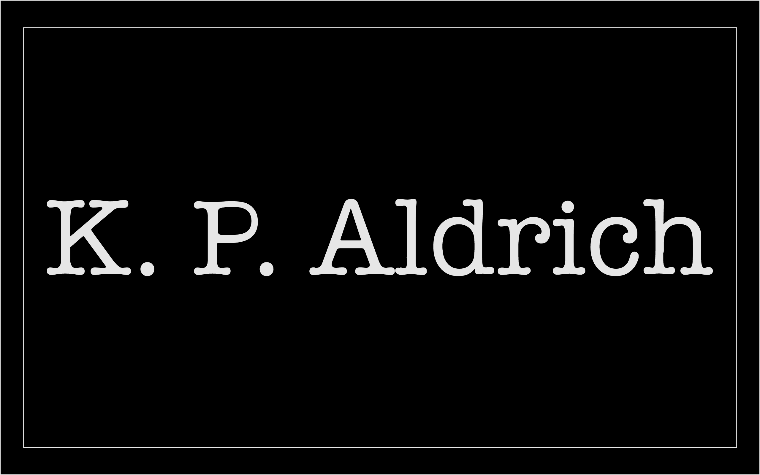K. P. Aldrich