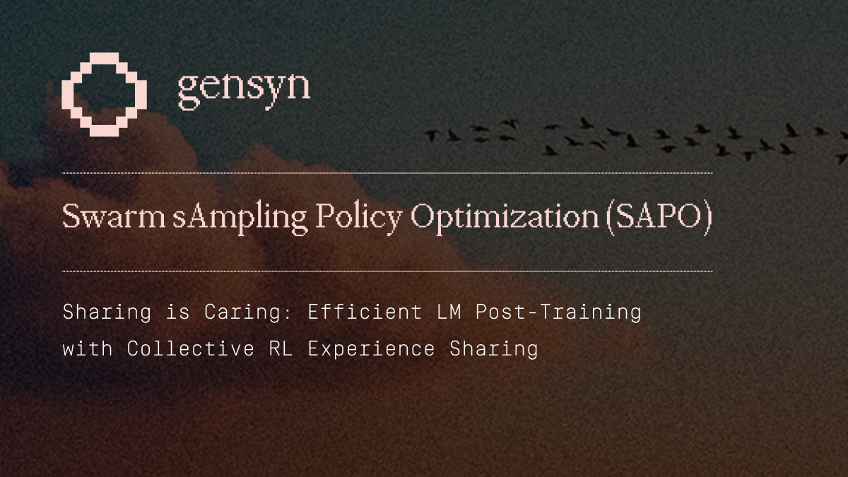 SAPO, Efficient LM Post-Training with Collective RL