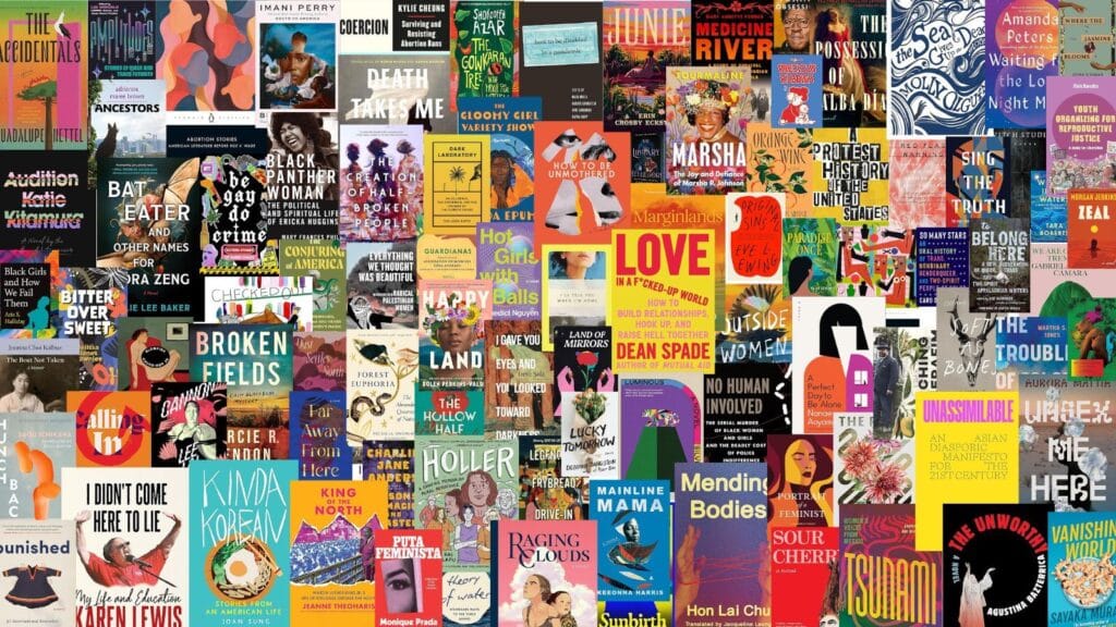 A colorful collage of covers of the books included on this list.