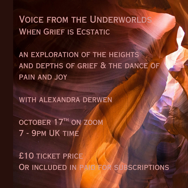 Voice from the Underworlds Talk 17th October
