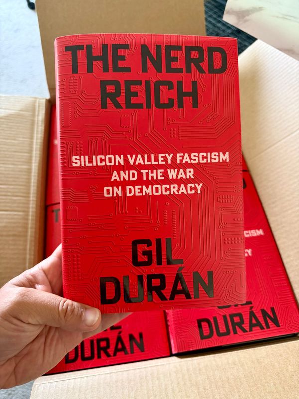 The Nerd Reich book is in my hand