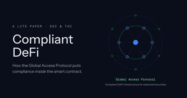 Compliant DeFi: a lite paper from DSI and TAC