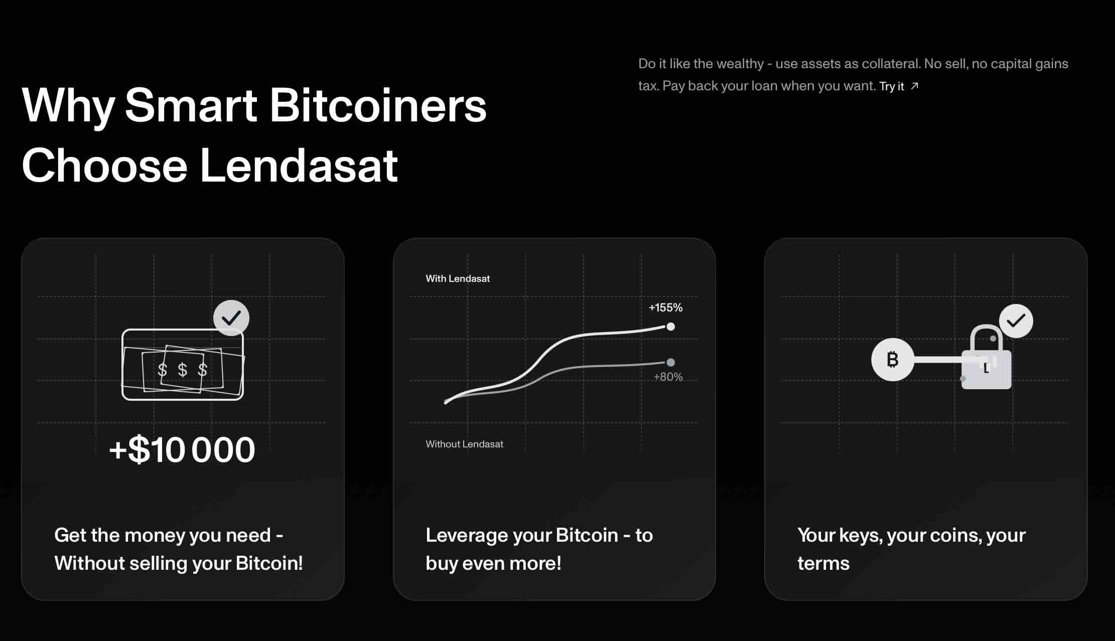 Bitcoin holders who believe in the long-term appreciation of their asset don't want to sell during temporary cash needs