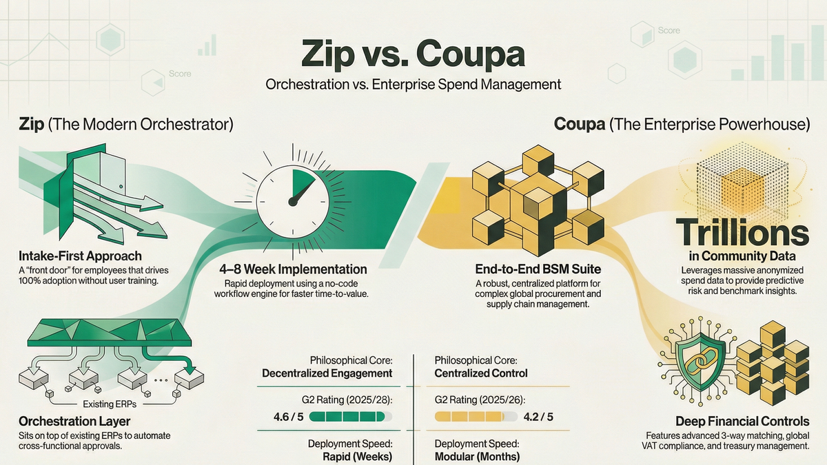 ZipHQ vs. Coupa: Product Comparison Report