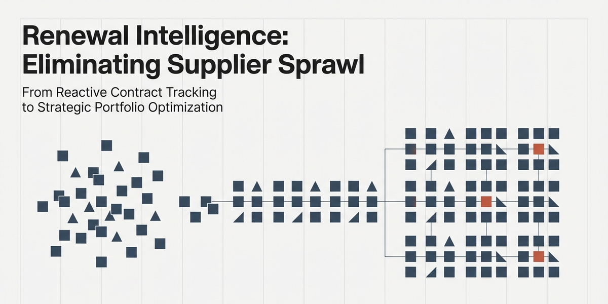The Strategic Guide to SaaS Renewals: How Enterprise Leaders Can Eliminate Supplier Sprawl