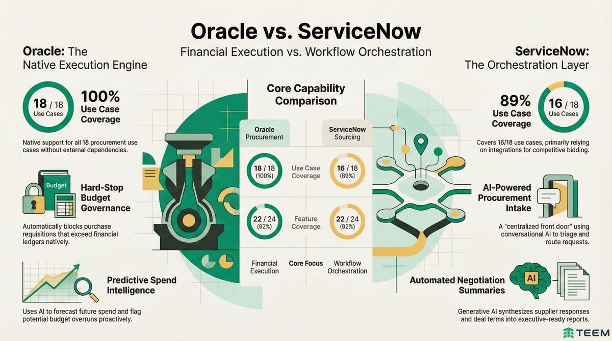 Orcale vs. ServiceNow: Product Comparison Report