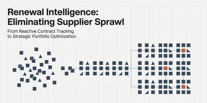 Renewal Intelligence: Eliminating Supplier Sprawl
