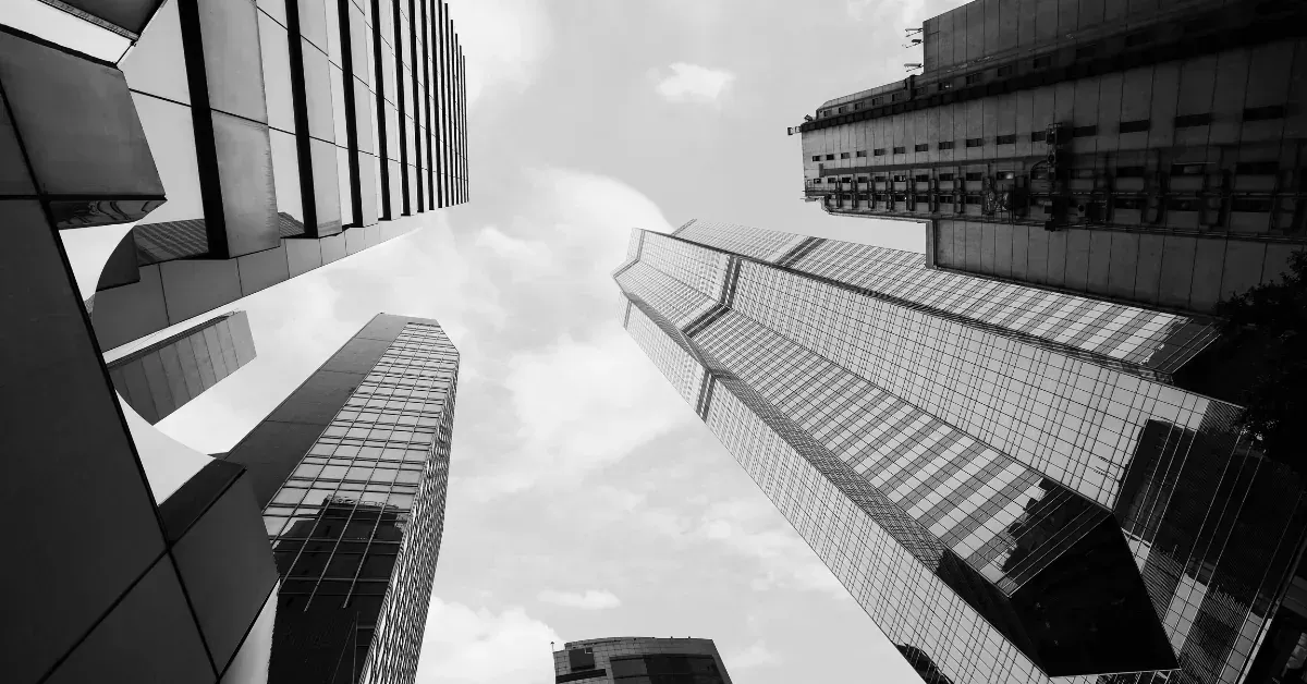 International business district skyline representing zero corporate tax jurisdictions and cross-border structuring