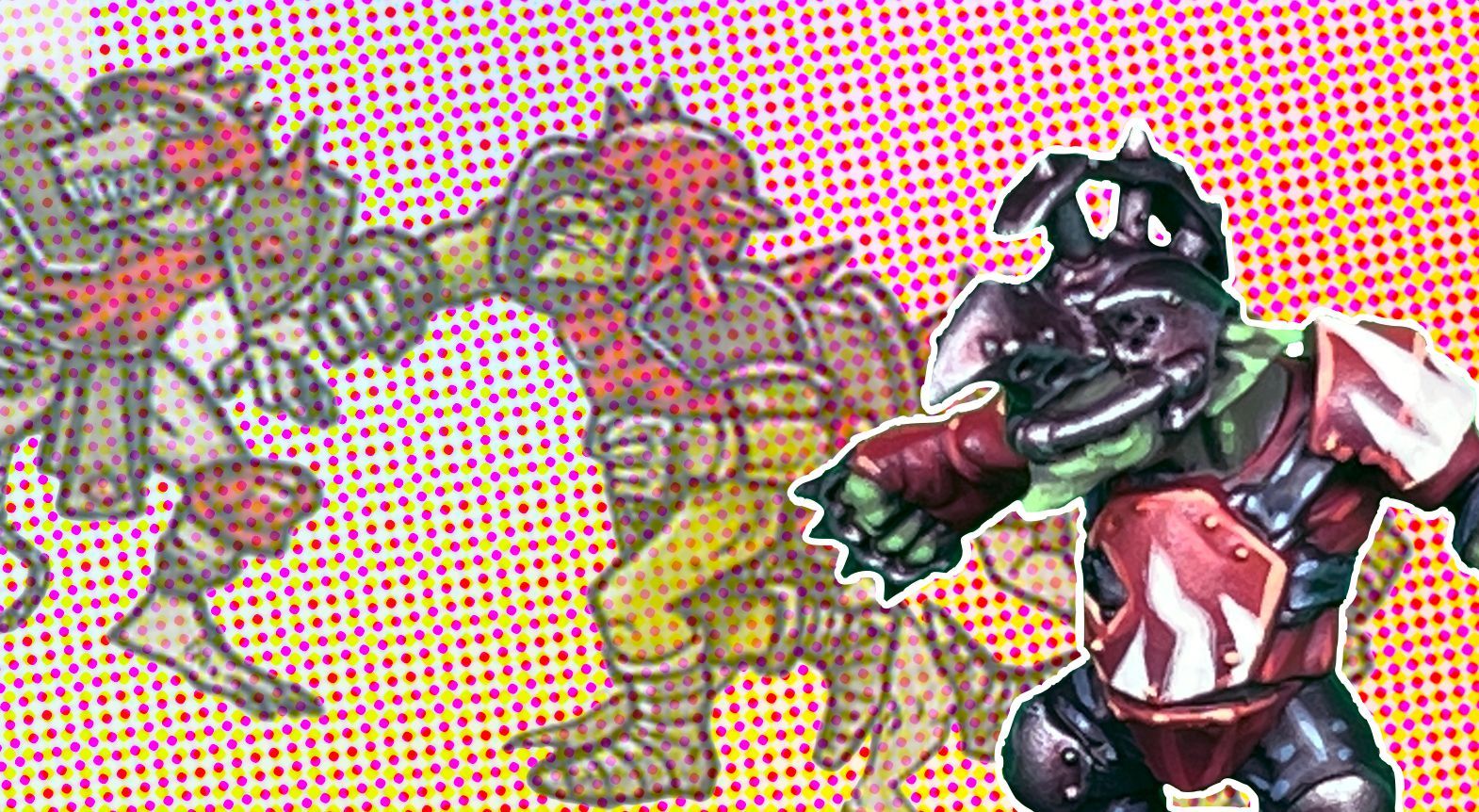 Skaven mutants and the first test model.