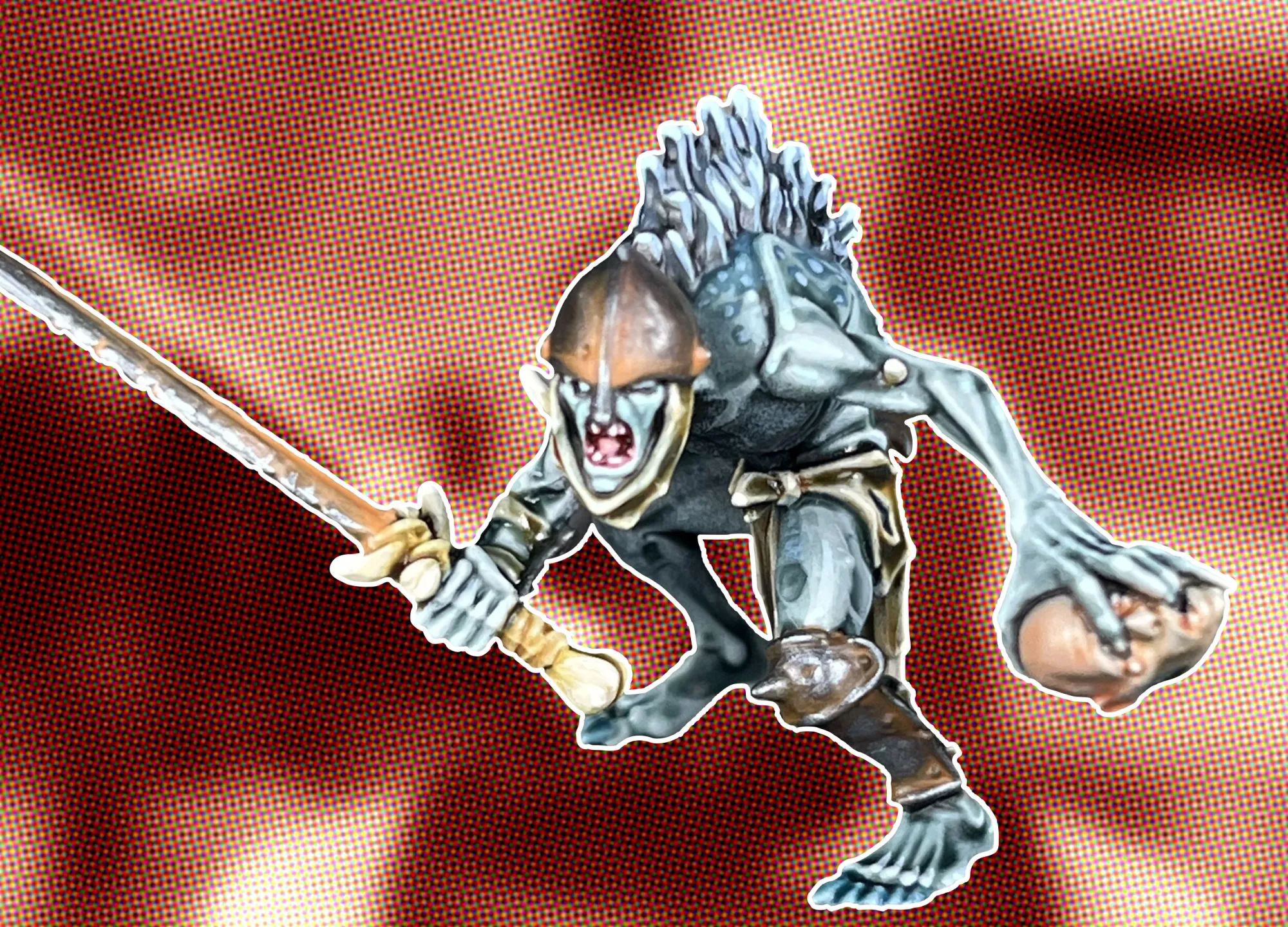 Surrounded by turnips.