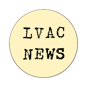 Yellow and black LVAC News logo.