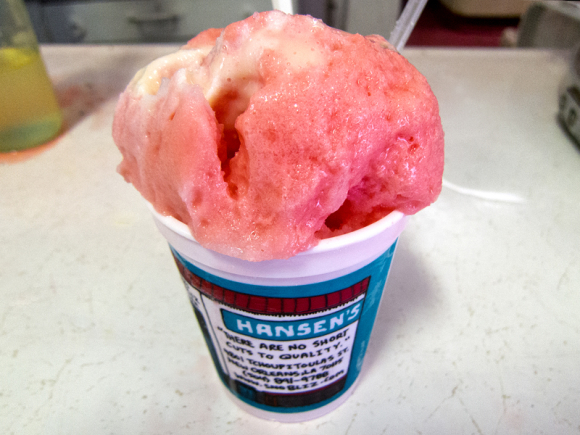Hansen's sno-ball, from New Orleans, LA