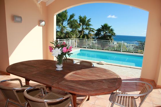 Echange de maison avec piscine, à saint martin dans les antilles