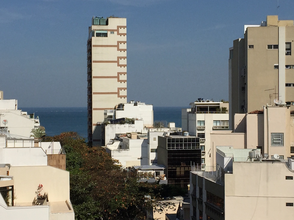 View from my apartment at Ipanema Beach