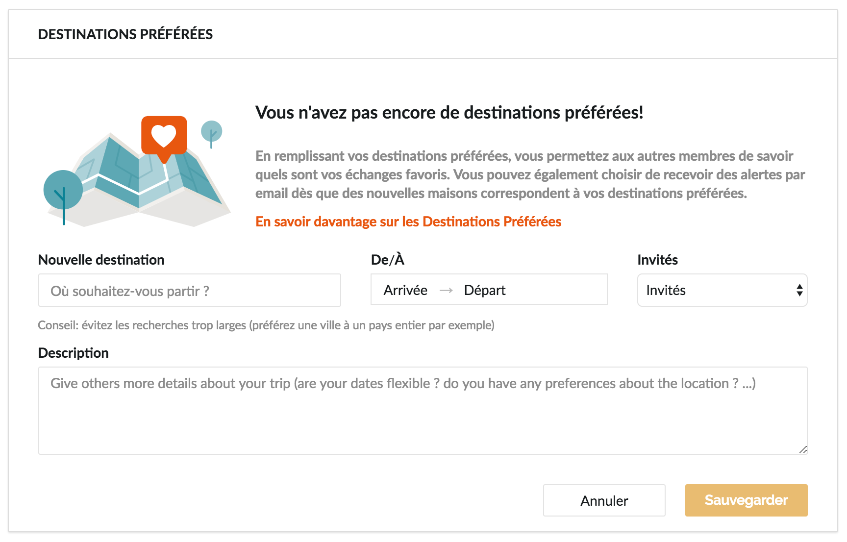echange de maison destinations préférées HomeExchange