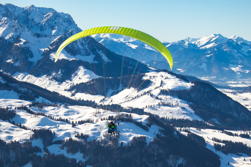 activités d'hiver montagne quand on ne skie pas parapente